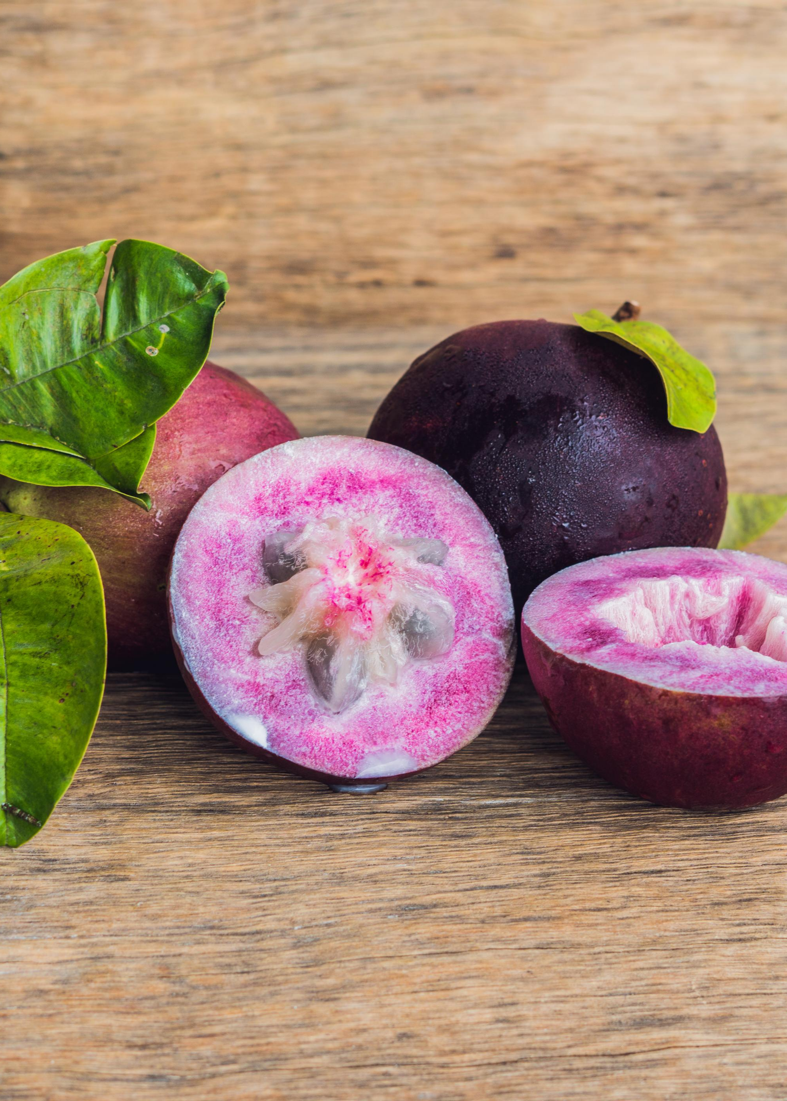 Purple Caimito, Star Apple (Chrysophyllum cainito)